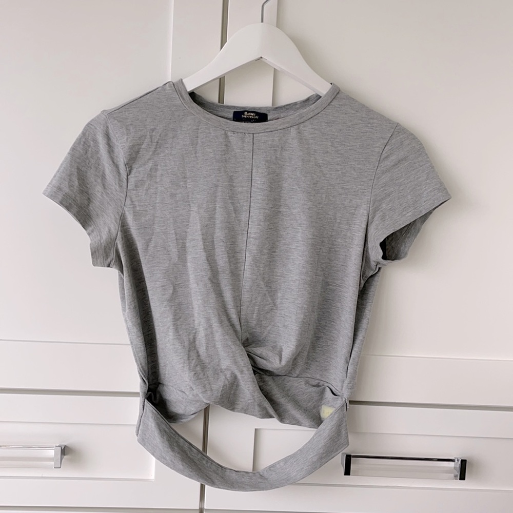 BUTTER super soft wrap front top size S